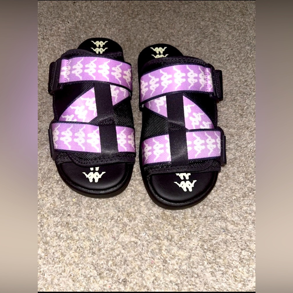 Kappa 222 Banda Mitel 1 Slides | Black Violet — Men’s Size 10